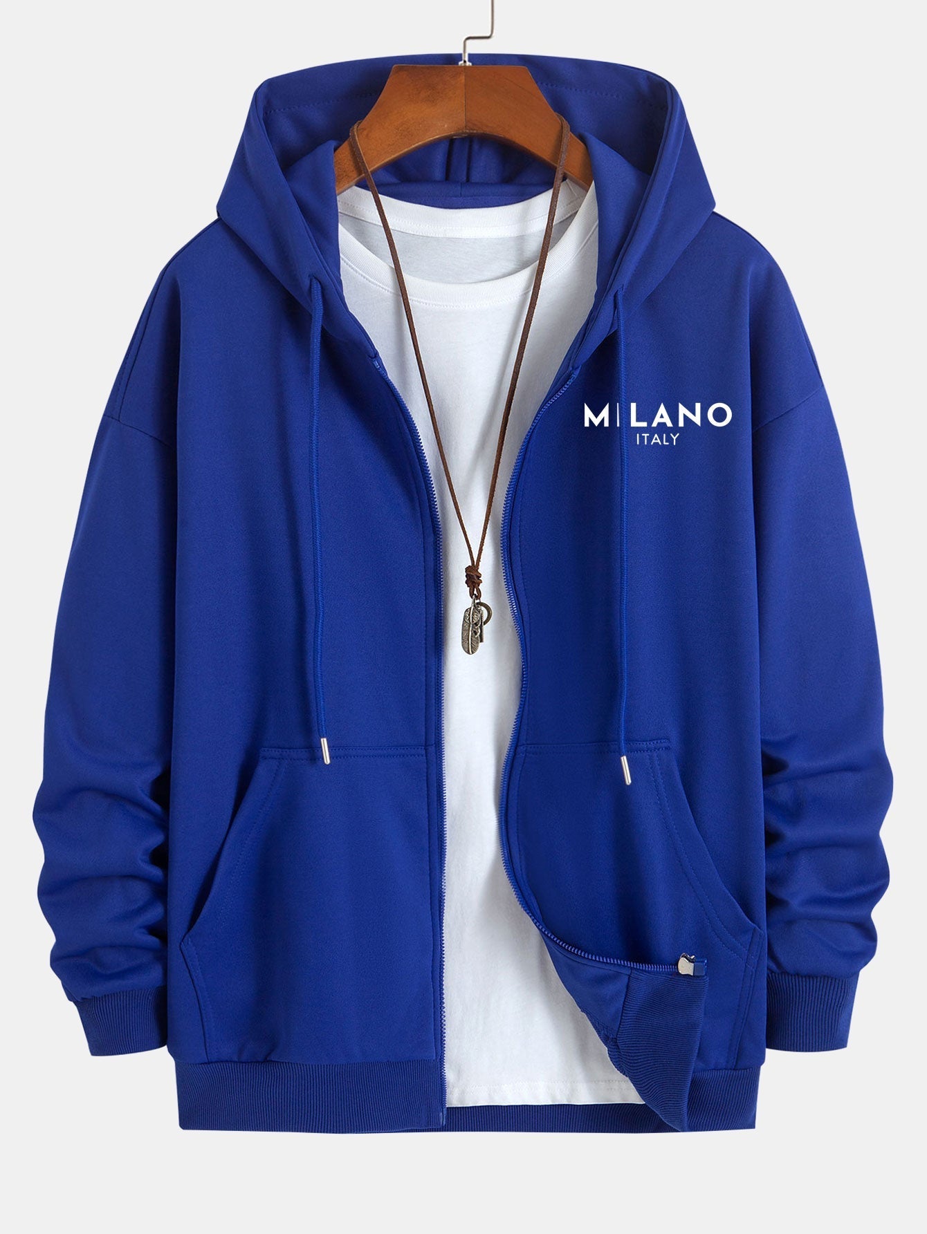 Jonas® | Milano Italy Print Relax Fit Zip Hoodie
