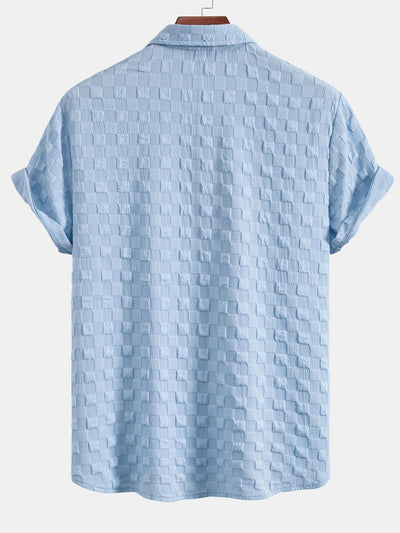 Juan® | Checkerboard Textured Button Up Shirt