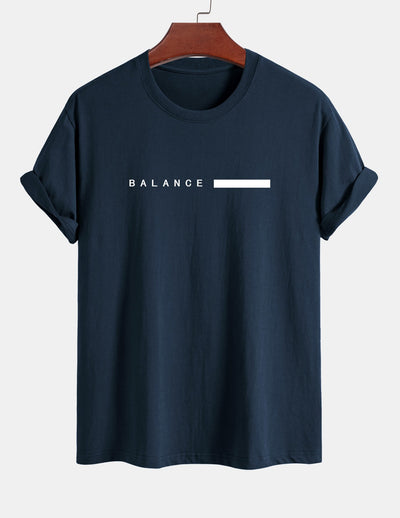 Numa® | Balance Stripe Print Cotton T-Shirt