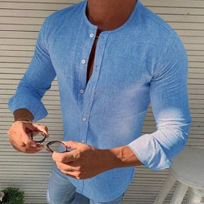 Jesse® | Beautiful Collarless Linen Shirts