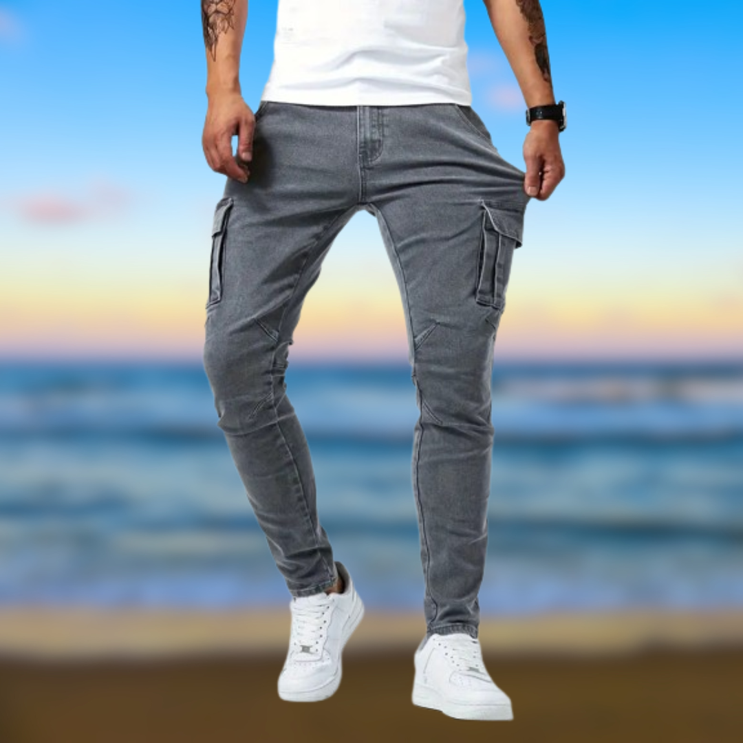Edgardo® | Men's Denim Effect Trousers