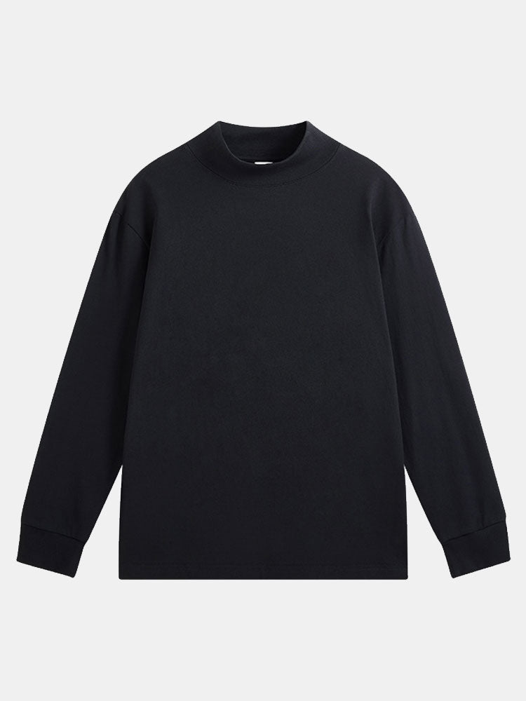 Adelelmo® | 3 Pieces Basic Long Sleeve Mock Neck T-Shirt
