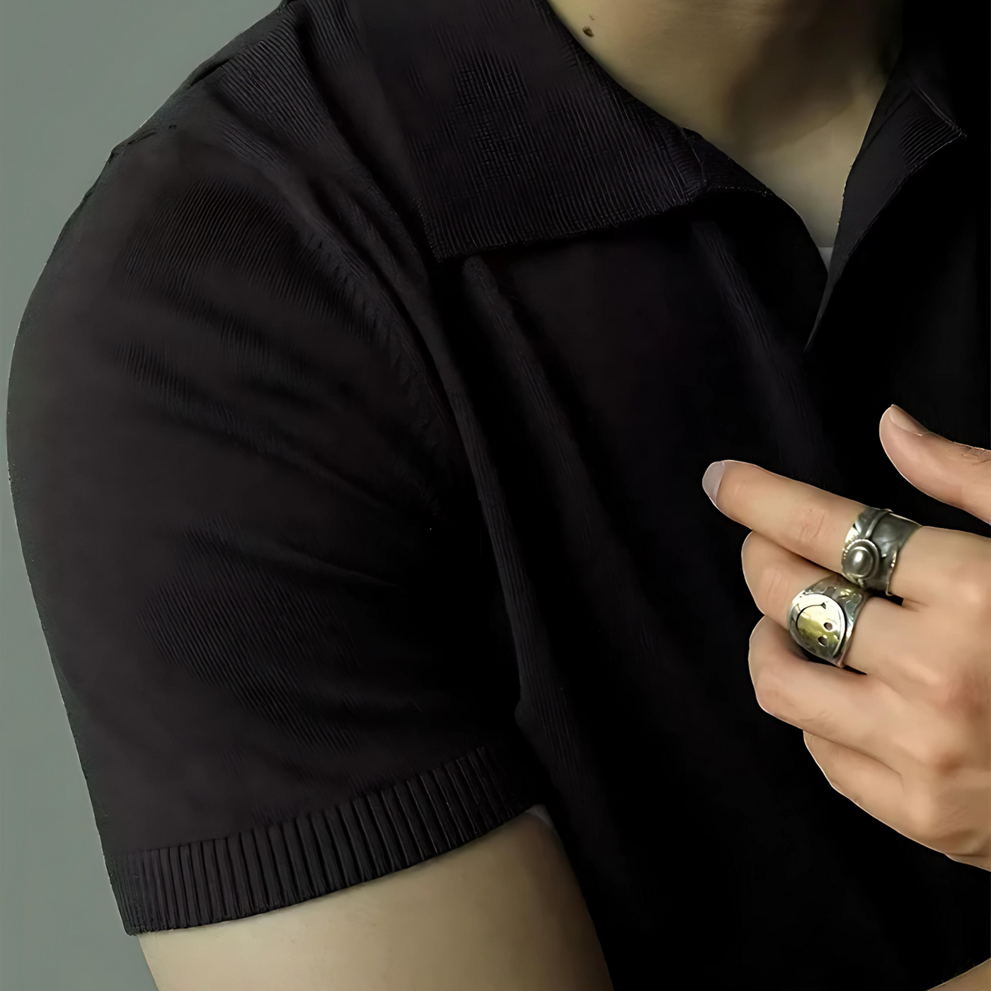 Luther® | Classic V-Neck Polo