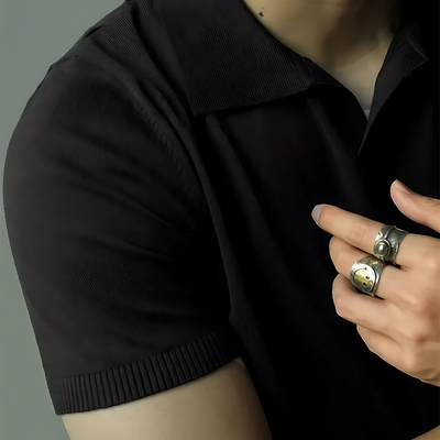 Luther® | Classic V-Neck Polo