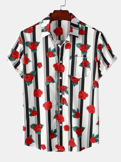 Argall® | Rose Striped Print Shirt