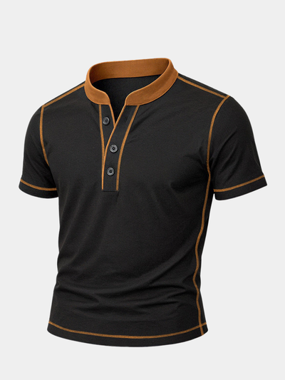 John | HENLEY SHIRT WITH EMBER EDGE