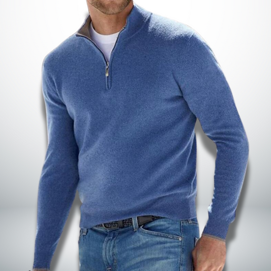 Cayetano® | Men's Casual Pullover With Zip