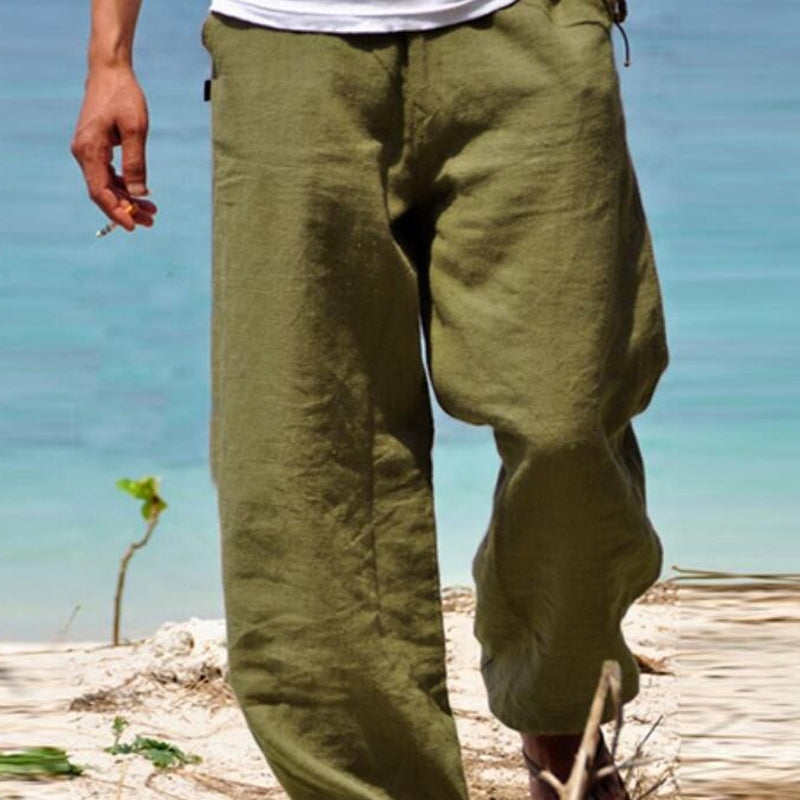 Barnaby® | Men'S Breathable Soft Casual Trousers With Elastic Waist