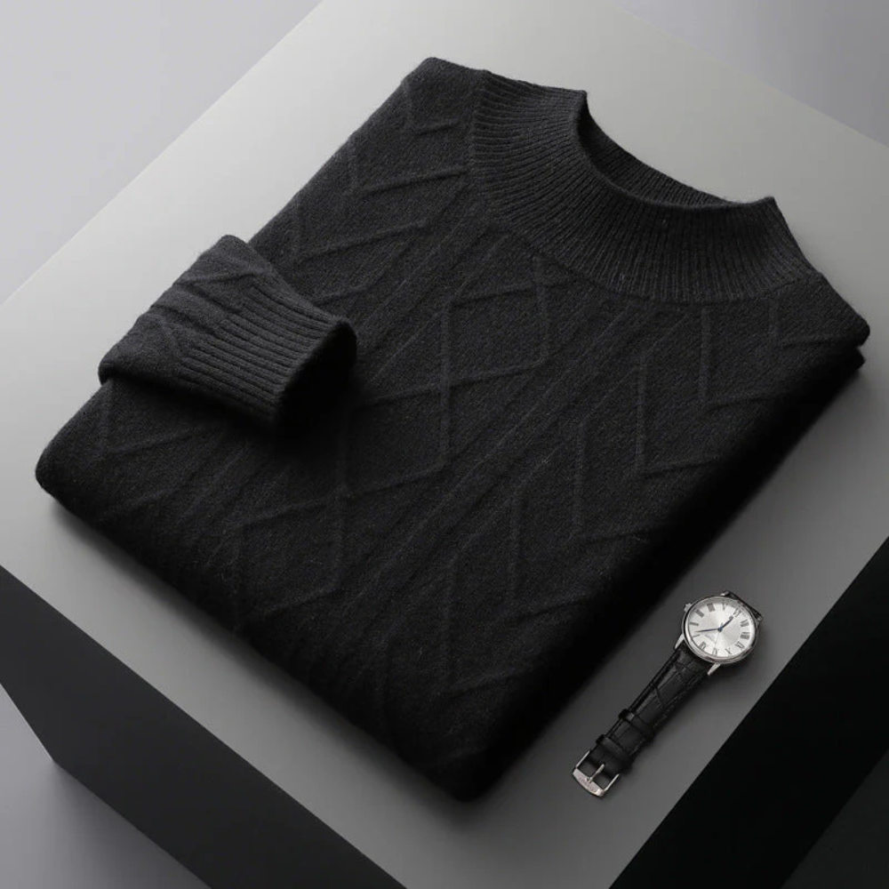 Levi | Mizar Patterned Cashmere Sweater