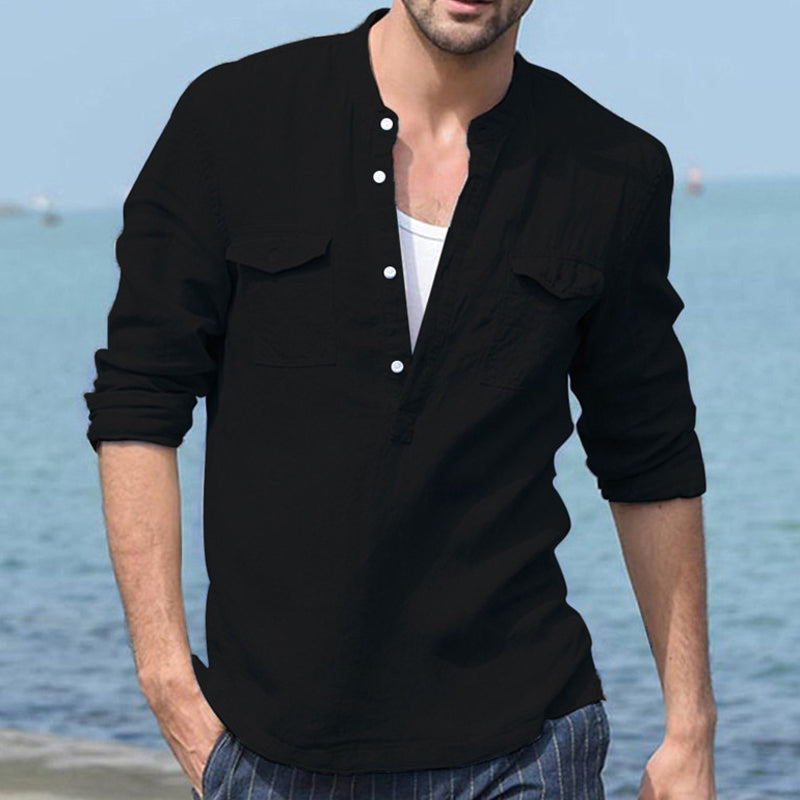 Jonathon® | Solid Color Casual Stylish Men'S Shirt