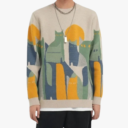 Asher® | Cat Art Sweater