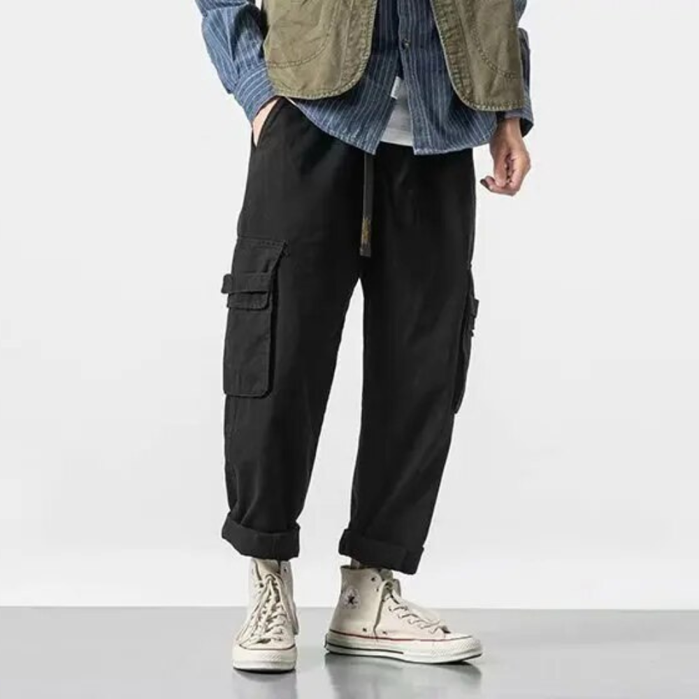 Johnnie® | Vintage Cargo Baggy Pantsn