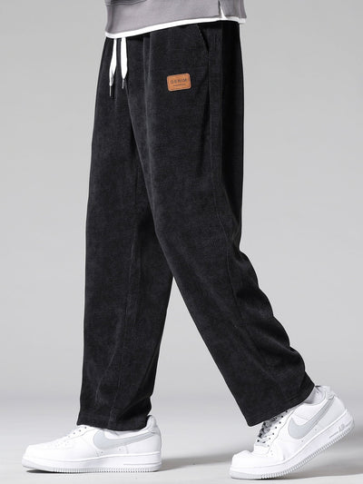 Nicandro® | Monaco Slogan Print Drop Shoulder Oversize T-Shirt & Straight Leg Corduroy Pants