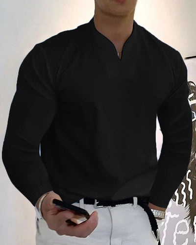 Cameron® | Solid Color Long Sleeve Shirt