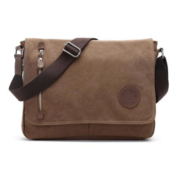 CASAL DIAGONALIP POCKET CANVAS BAG