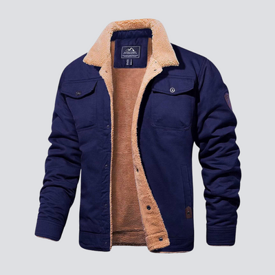 Jey | Classic utility jacket with cozy Sherpa lining for men
