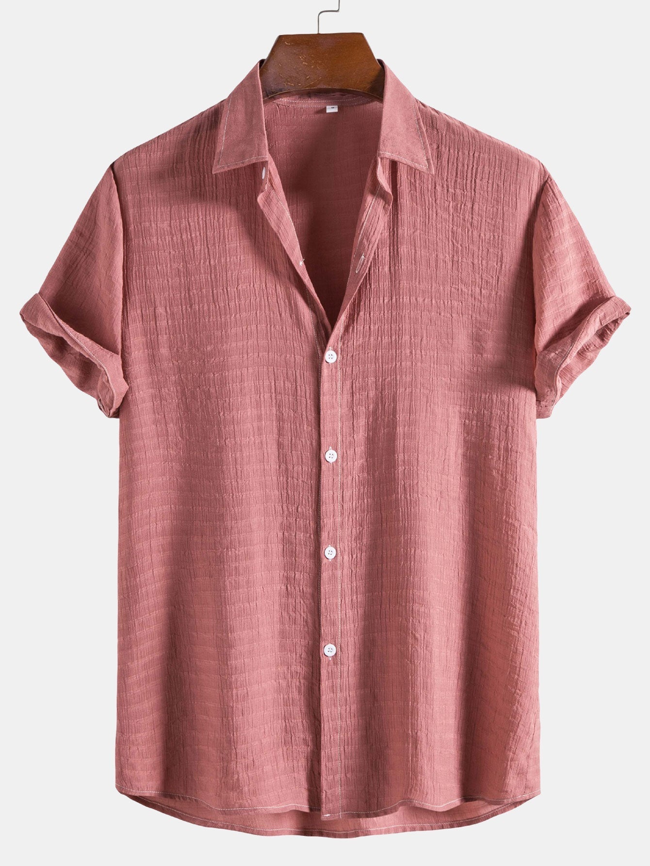 Arvy® | Textured Fabric Short Sleeve Shirt