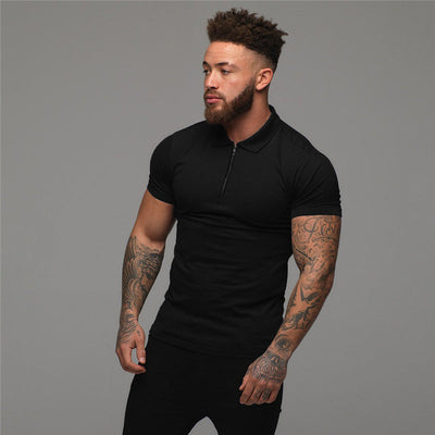 Jorge® | Men'S Zip-Up Polo Shirt