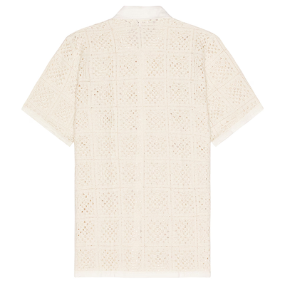 Teodoro | Men'S Casual Loose Hole Knit Short-Sleeved Shirt