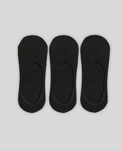 Albert | 3 Pair of Invisible Loafer Socks - Black