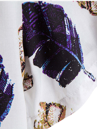 Amancio® | Leaves Print Shirt