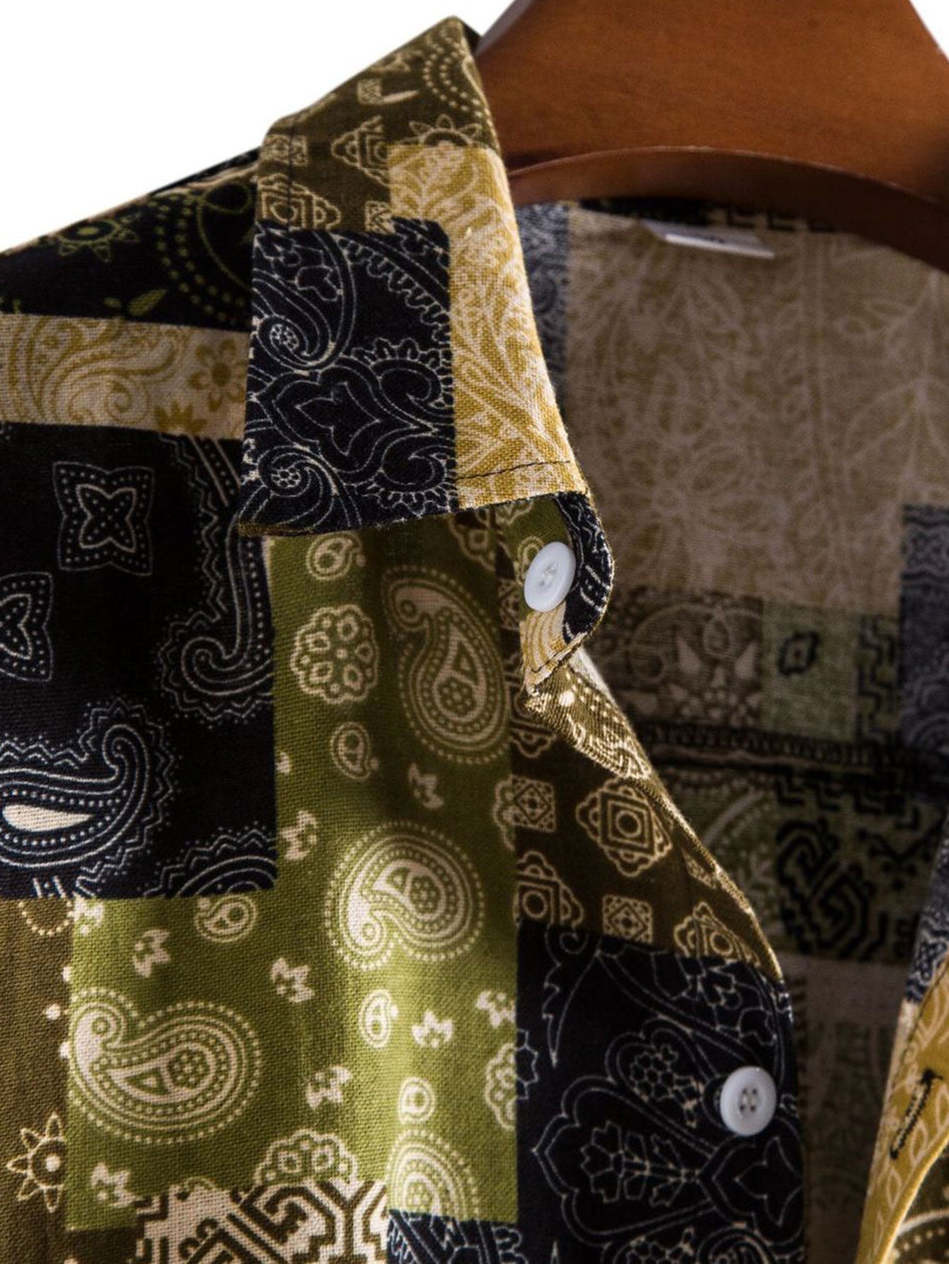 Argo® | Paisley Geometry Print Button Up Shirt