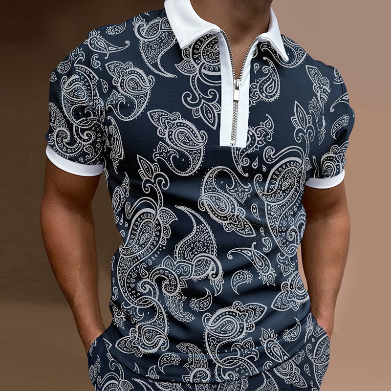 John® | Men'S Summer Stylish Printed Polo Shirt
