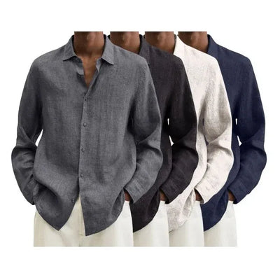 Delano® | Men'S Regular Fit Linen Shirt