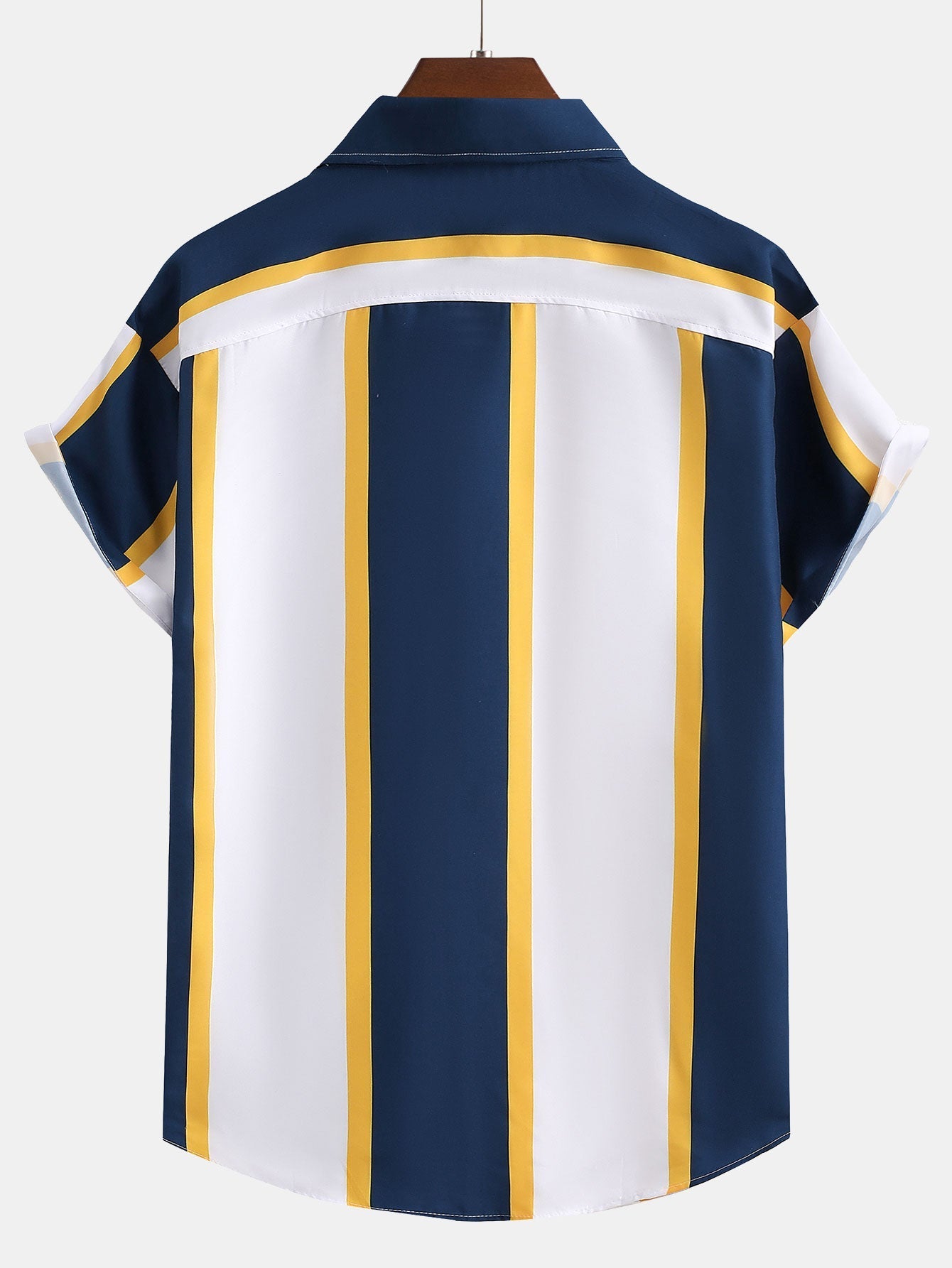 Arrigo® | Striped Print Button Up Shirt