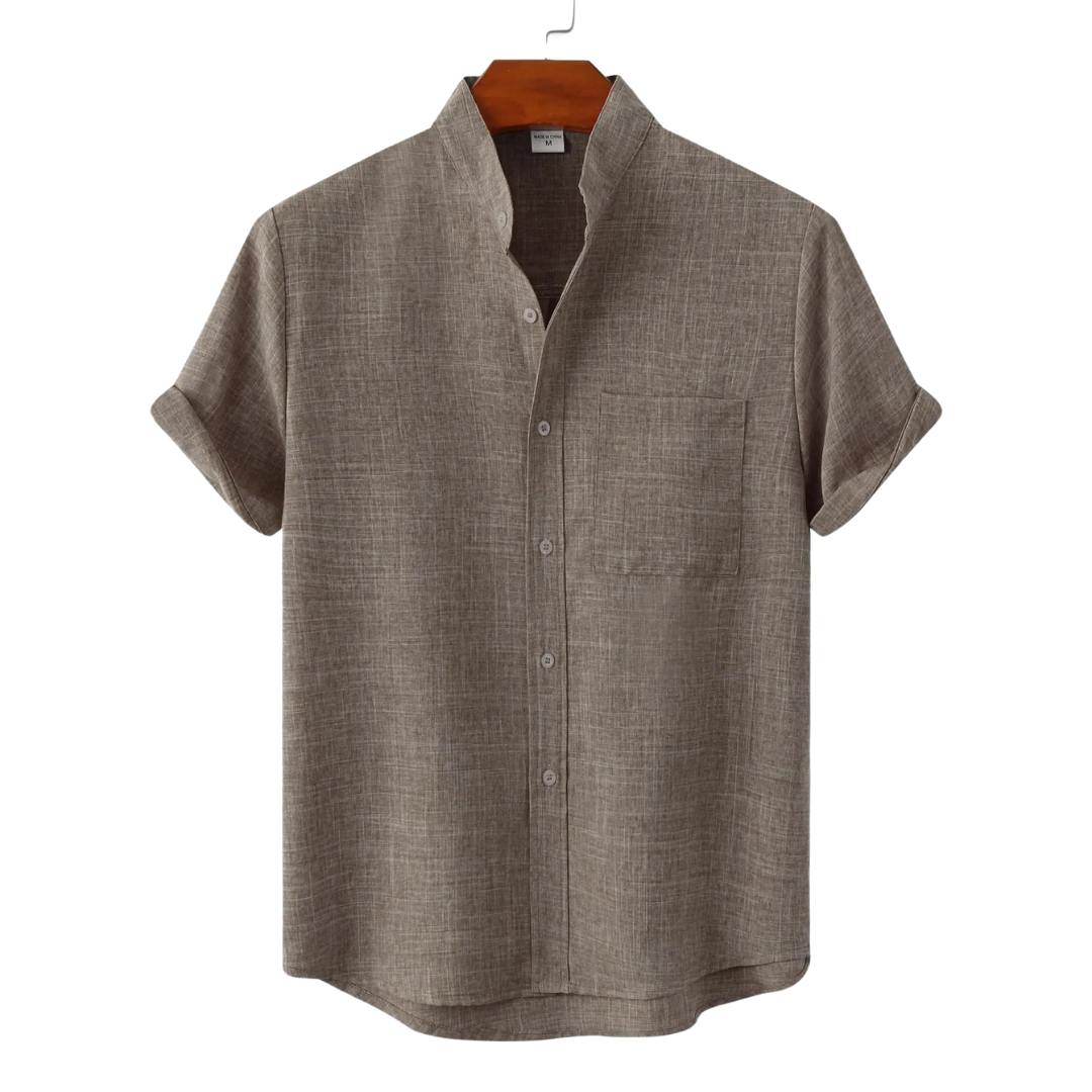 Ezra® | Linen T-Shirt Boho Solid Color Slim Fit