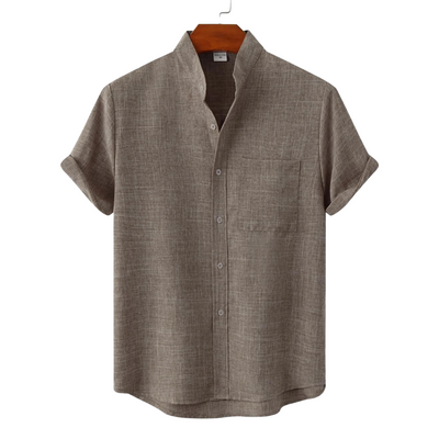 Ezra® | Linen T-Shirt Boho Solid Color Slim Fit