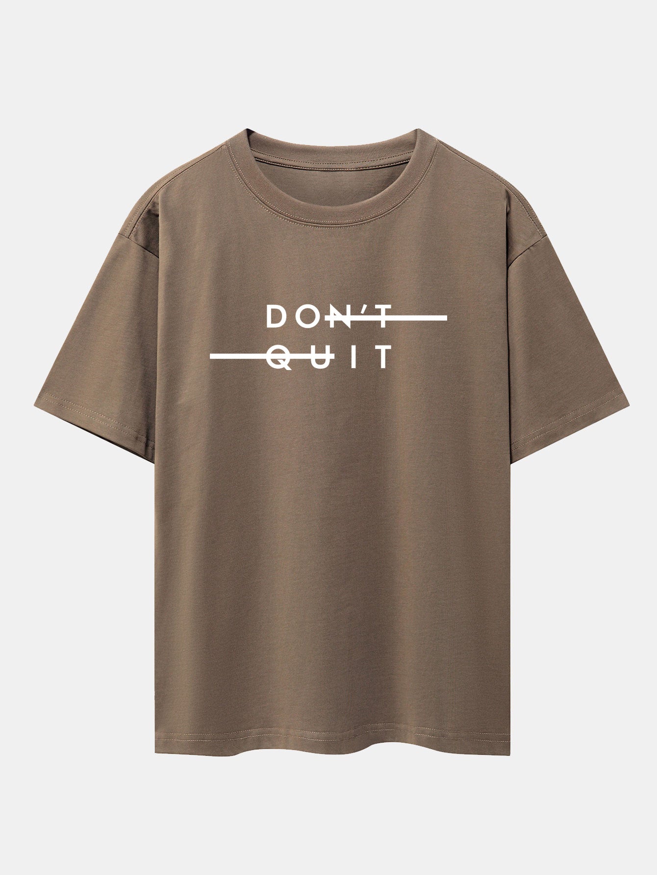 Nicolás® | Don'T Quit Print Drop Shoulder Oversize T-Shirt