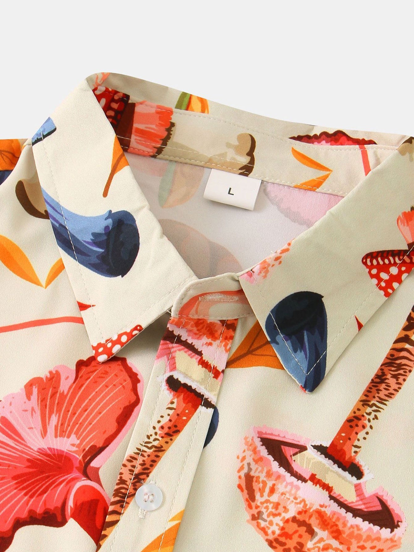 Armelindo® | Mushroom Leaves Print Shirt