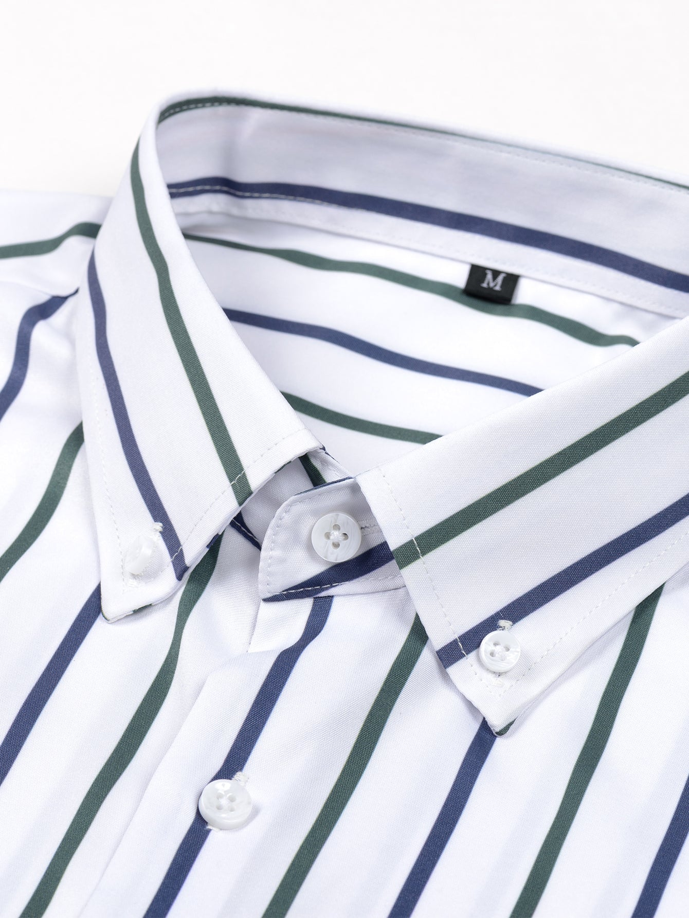 hola STRIPED LONG SLEEVE BUTTON-DOWN SHIRT