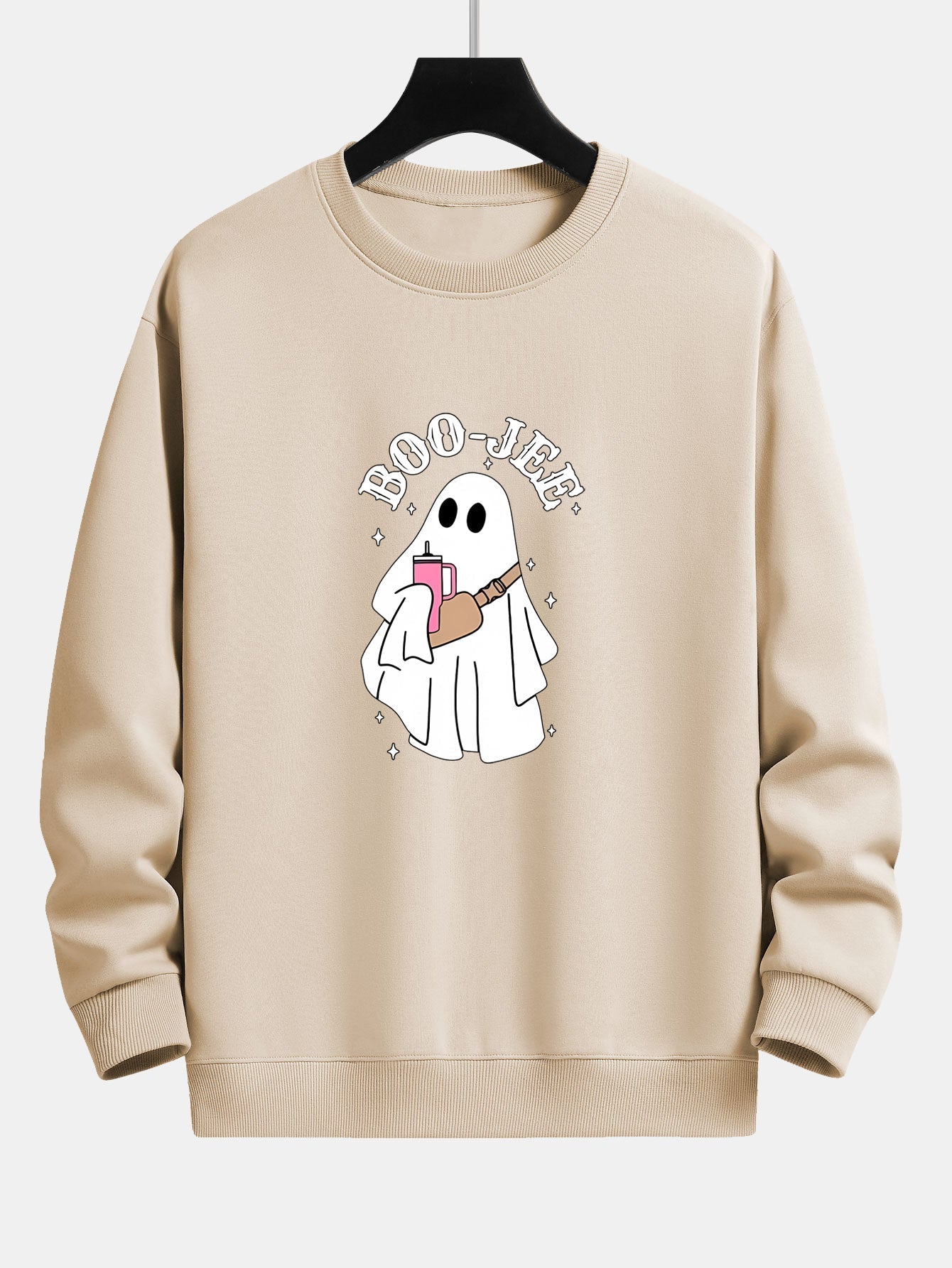Breogán® | BOO JEE Ghost Print Relax Fit Sweatshirt