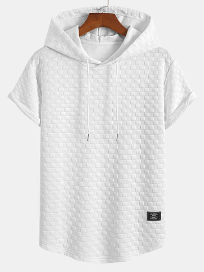 Ralph® | Checkerboard Jacquard Arc Hem Hooded T-Shirt & Checkerboard Jacquard Shorts