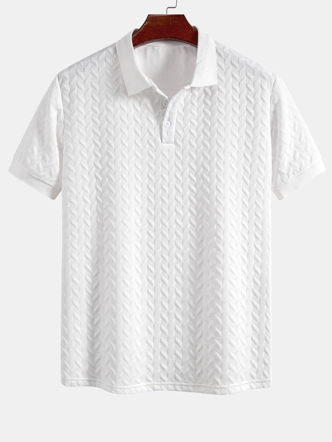 Colton | Geometric Jacquard Polo