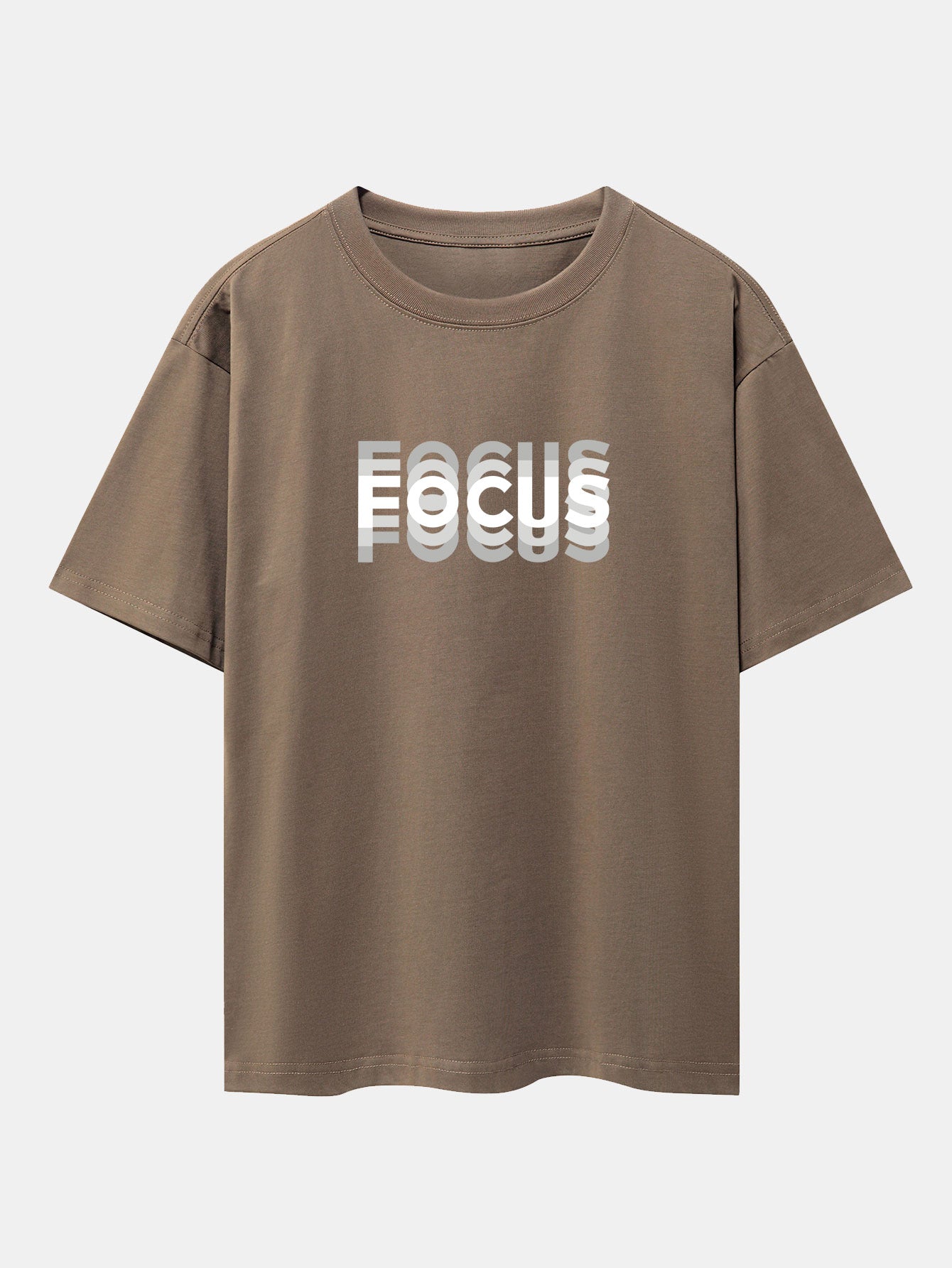 Christopher® | Focus Slogan Print Drop Shoulder Oversize T-Shirt
