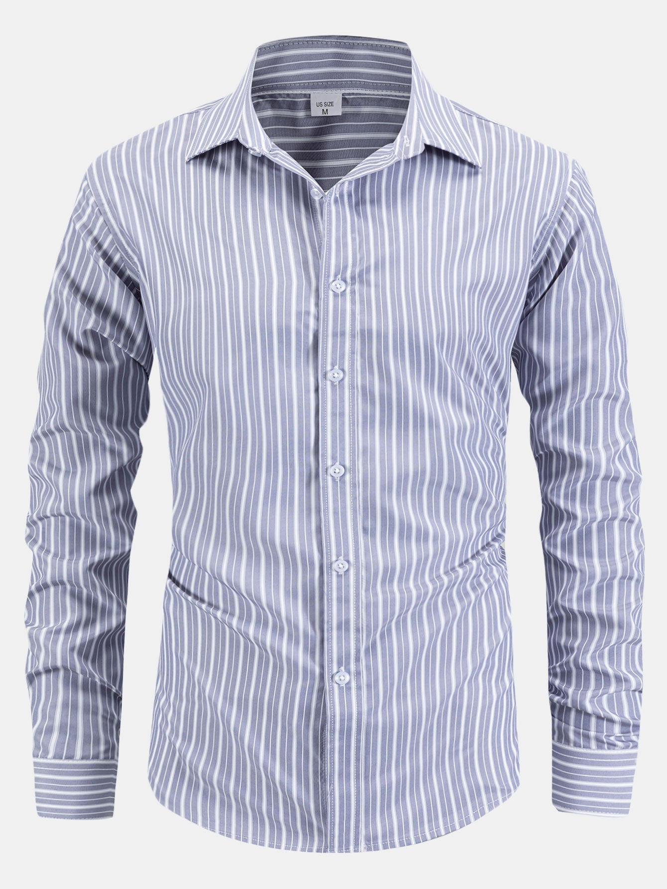 Ladislao® | Long Sleeve Stripe Button Up Shirt