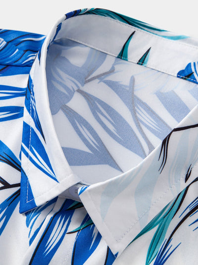 Murray® | Tropical Leaves Print Button Up Shirt