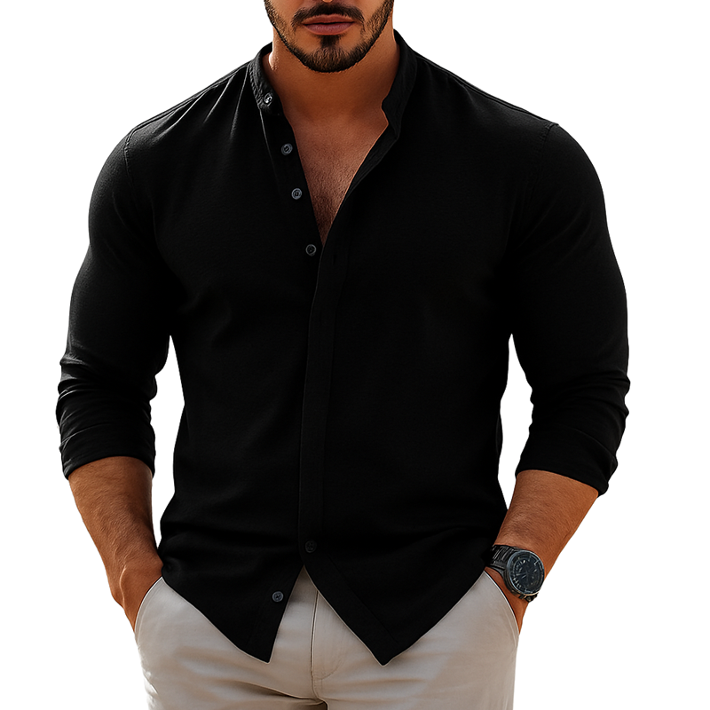 Ricardo | Men'S Casual Loose Long Sleeve Shirt