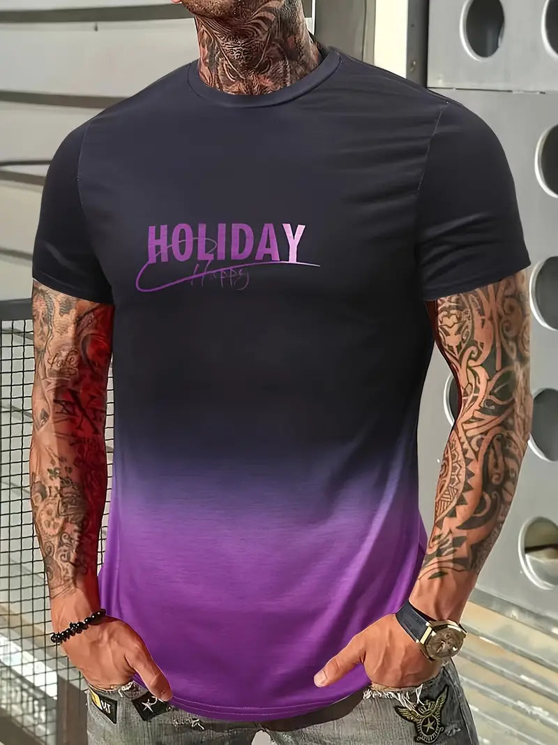 Edgar® | Comfortable T-Shirt With Gradient Graphics For Men