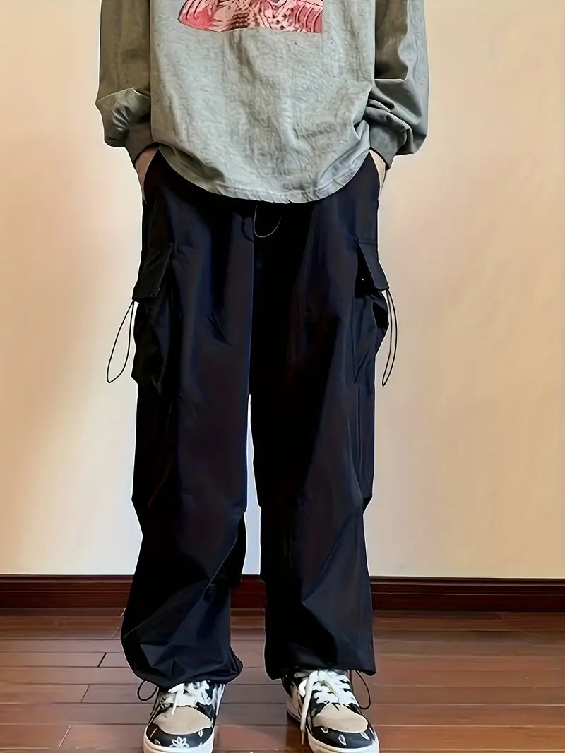 Ovidio® | Baggy Pants With Multiple Flap Pockets