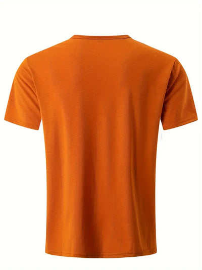 Ellis® | Solid, Casual V-Neck T-Shirt For Men