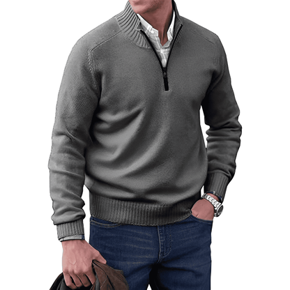 Cayetano® | Cashmere sweater with zipper