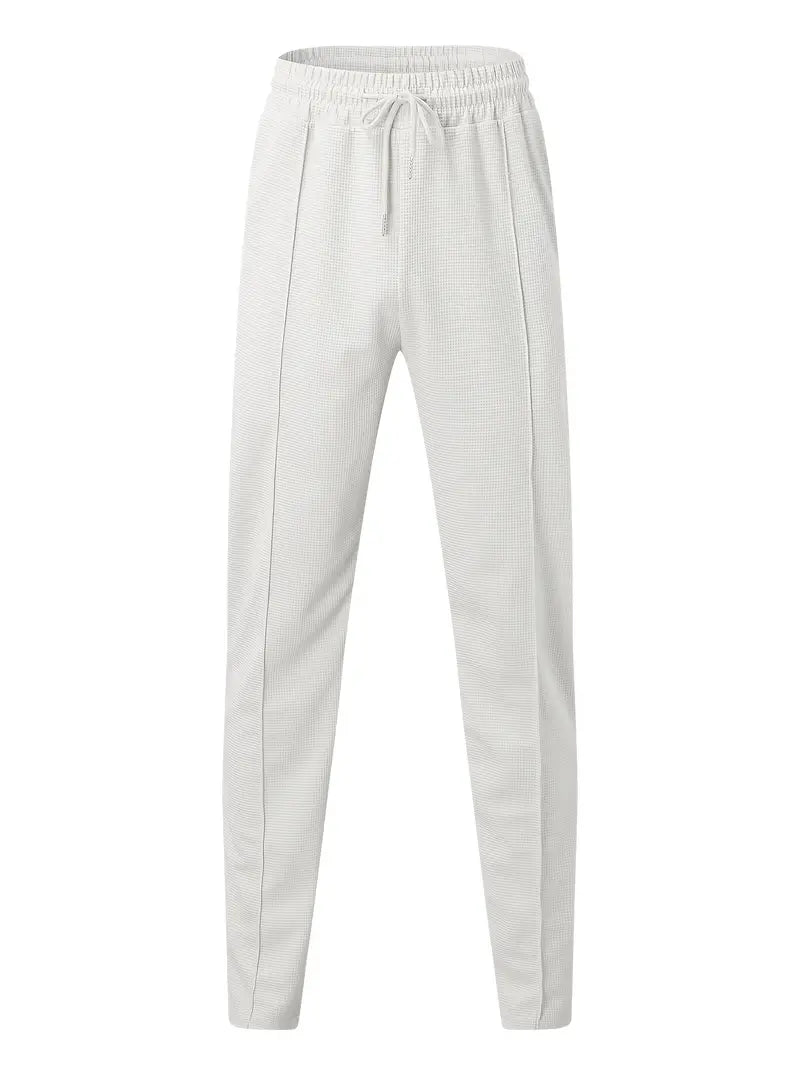 Silvestre® | Waffle Pattern Drawstring Jogging Pants For Men