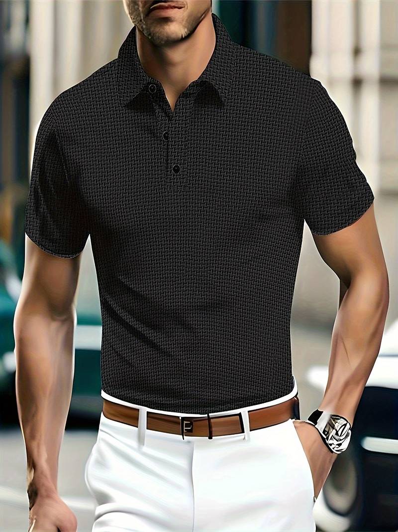 Luz® | Casual, Breathable Short-Sleeved Shirt With Half Buttons
