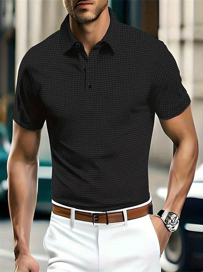 Luz® | Casual, Breathable Short-Sleeved Shirt With Half Buttons