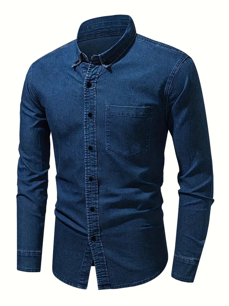 Lou® | Denim Long Sleeve Shirt For Men
