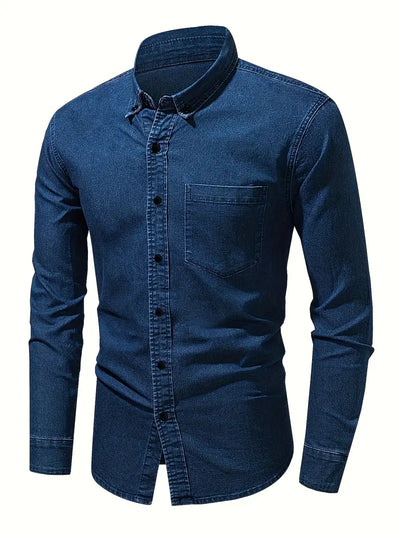 Lou® | Denim Long Sleeve Shirt For Men